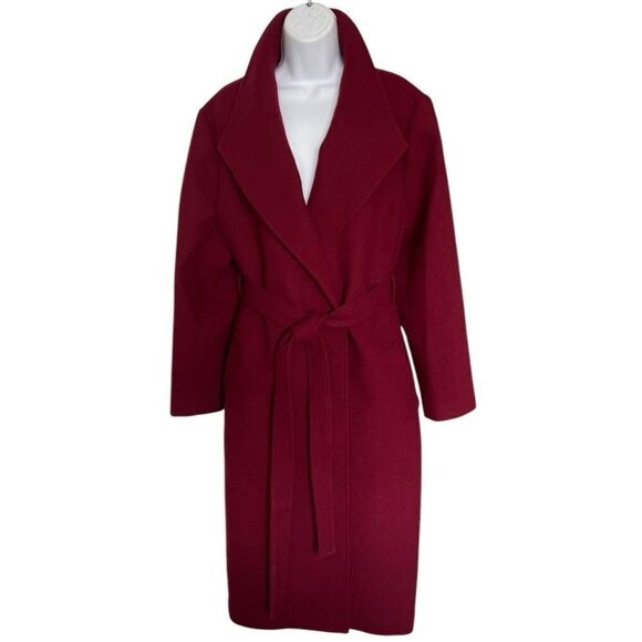 J.CREW Classic Design Long Sleeves Knee-Length Elegant Burgundy Color Size 18 - Picture 1 of 9